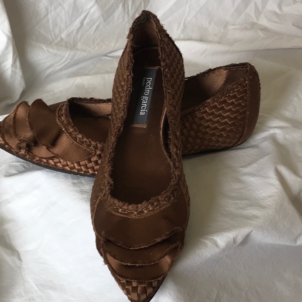 Pedro Garcia Bronze Flats - Picture 2 of 3